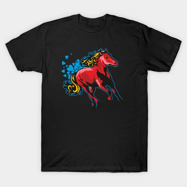 Horse T-Shirt by Jamie Lee Art